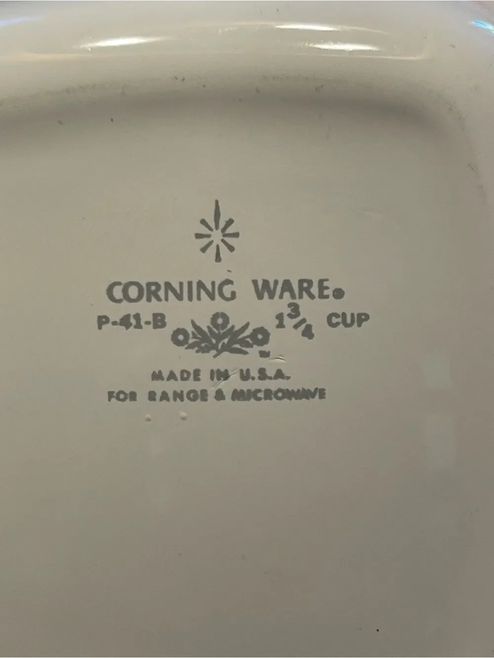 Vintage Corning Ware Blue Cornflower P-43-B 1¾ Cup Casserole Baking Dish